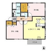 エクレーレ Aの間取り画像