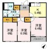 アピアパレス Bの間取り画像