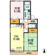 セジュール・モリ Bの間取り画像