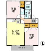 ベルメゾン町田 Bの間取り画像