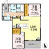 ディーソルビア中川原の間取り画像