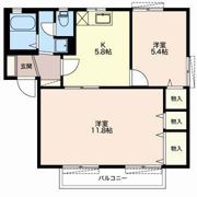 ドミール東原の間取り画像