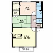 セントフォーレス Fの間取り画像