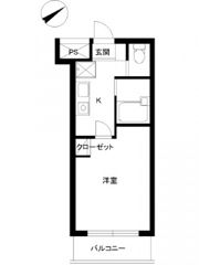 スカイコート市ヶ谷第5の間取り画像
