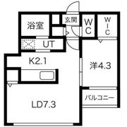 Lunon Sapporo Sta．の間取り画像