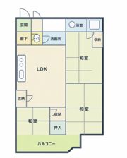 佐養ハイツの間取り画像
