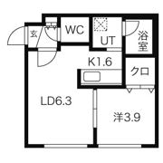 ブランノワール麻生エクサゴーヌの間取り画像