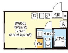 ルミナス生田の間取り画像