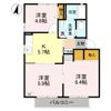 桐山ハイツ Bの間取り画像