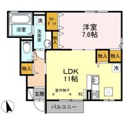 カーサ・HARU Cの間取り画像