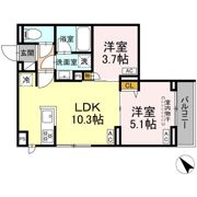 セレスティア徳丸 B棟の間取り画像