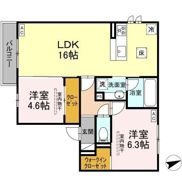 ディーソルビア石塚町 B棟の間取り画像