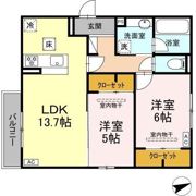 ディーソルビア石塚町 B棟の間取り画像
