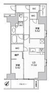 WORVE横浜伊勢佐木町の間取り画像