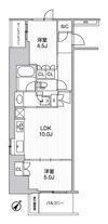 WORVE横浜伊勢佐木町の間取り画像
