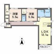 ベレオ南矢三の間取り画像