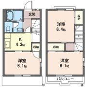 テラスコーポ ノハラの間取り画像