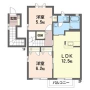 クレールメゾン Cの間取り画像