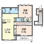 ウエストハイツCの間取り画像