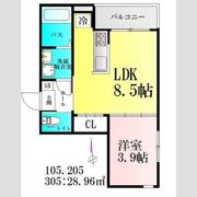 ベルホワイト富沢の間取り画像