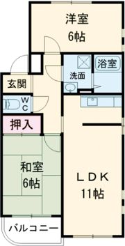 パークサイド今岡C棟の間取り画像