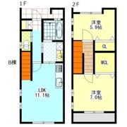 KAZカーサ戸田の間取り画像