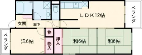 ヴェルデ三番館の間取り画像