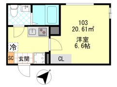 PUERTA東門前の間取り画像