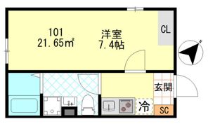 PUERTA東門前の間取り画像