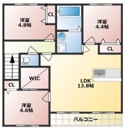 フォンターナ A棟の間取り画像
