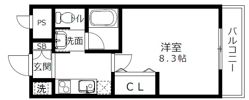 メルヴェイユ四条の間取り画像