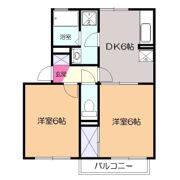 北相ハイツCの間取り画像