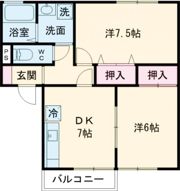 セジュール希みが丘の間取り画像