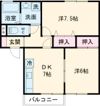 セジュール希みが丘の間取り画像