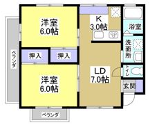 セレーヌ広沢の間取り画像