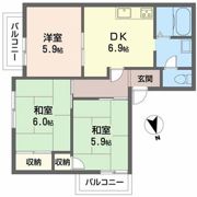 ガーデンハイツ花園の間取り画像