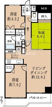 グレイスガーデン多摩川の間取り画像