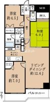 グレイスガーデン多摩川の間取り画像