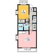 サンハイツ花の木の間取り画像