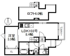 Estrella水ケ江の間取り画像