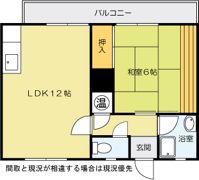 ミリオンコーポラス三萩野の間取り画像