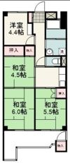 宮の下マンションの間取り画像