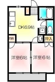 ペガサス山田の間取り画像