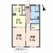 ヴィラクレストCの間取り画像