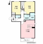 フェリーチェ一水 B棟の間取り画像