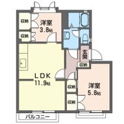 ヴェルドミ―ル Bの間取り画像