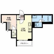 シャーメゾン万代ウェストの間取り画像
