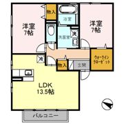 エストコリーヌ Ⅱ番館の間取り画像