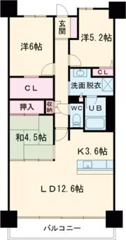 サーパス神宮参道レジデンスの間取り画像