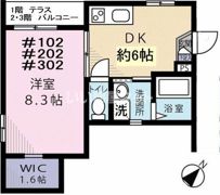 Tetti Verdi横浜A（テッティ ヴェルディ）(テッティヴェルディヨコハマエー)の間取り画像